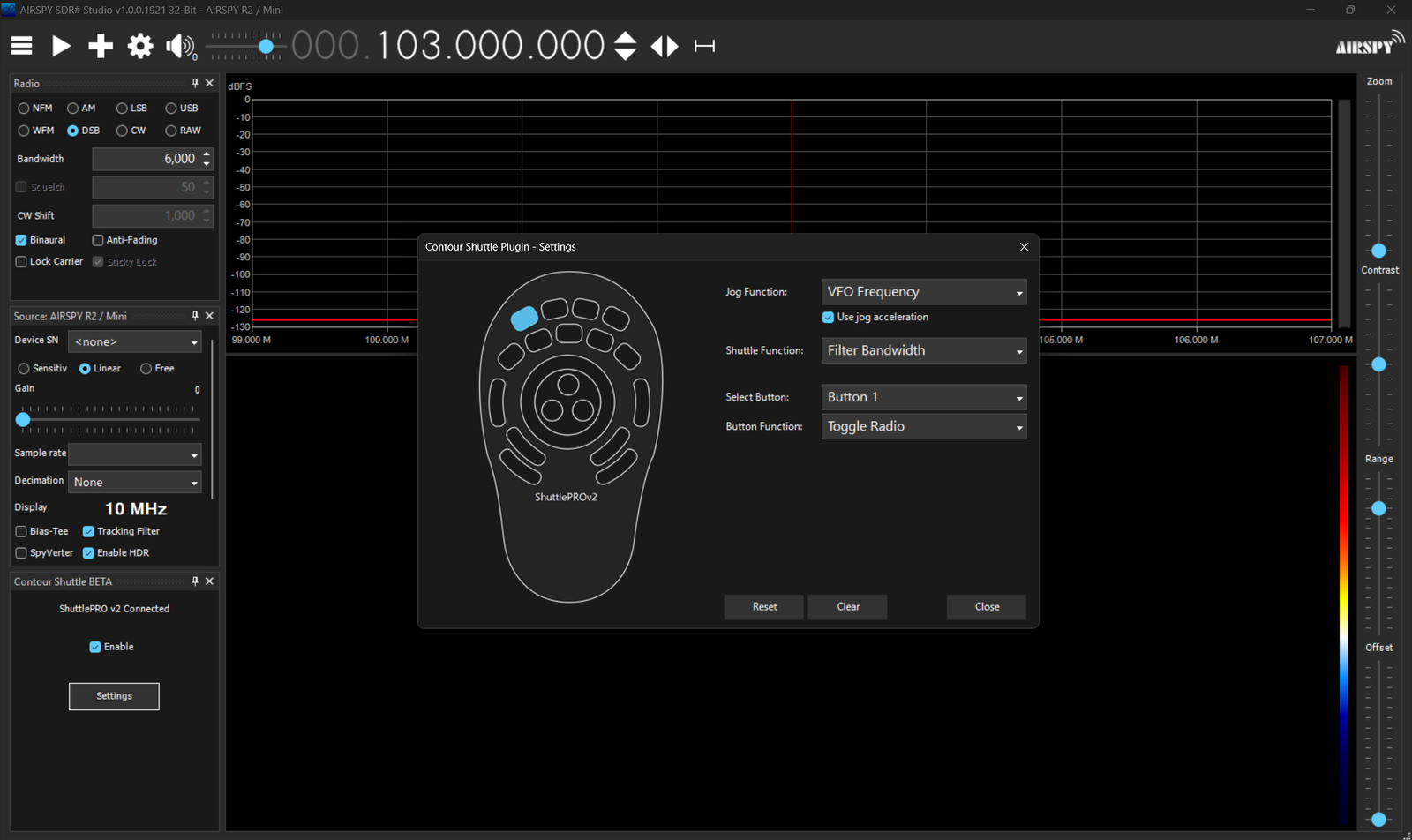SDR# Contour Shuttle Plugin Beta